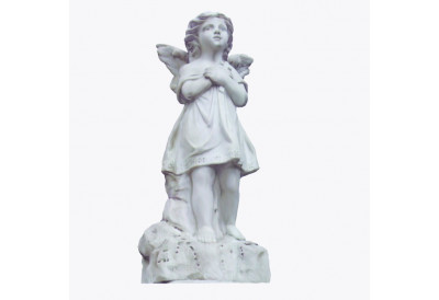 Купить Скульптура из мрамора S_26 Ангелочек с крестиком